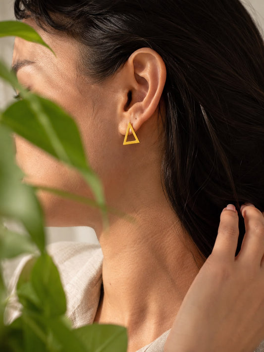 Mini Triangle Earrings