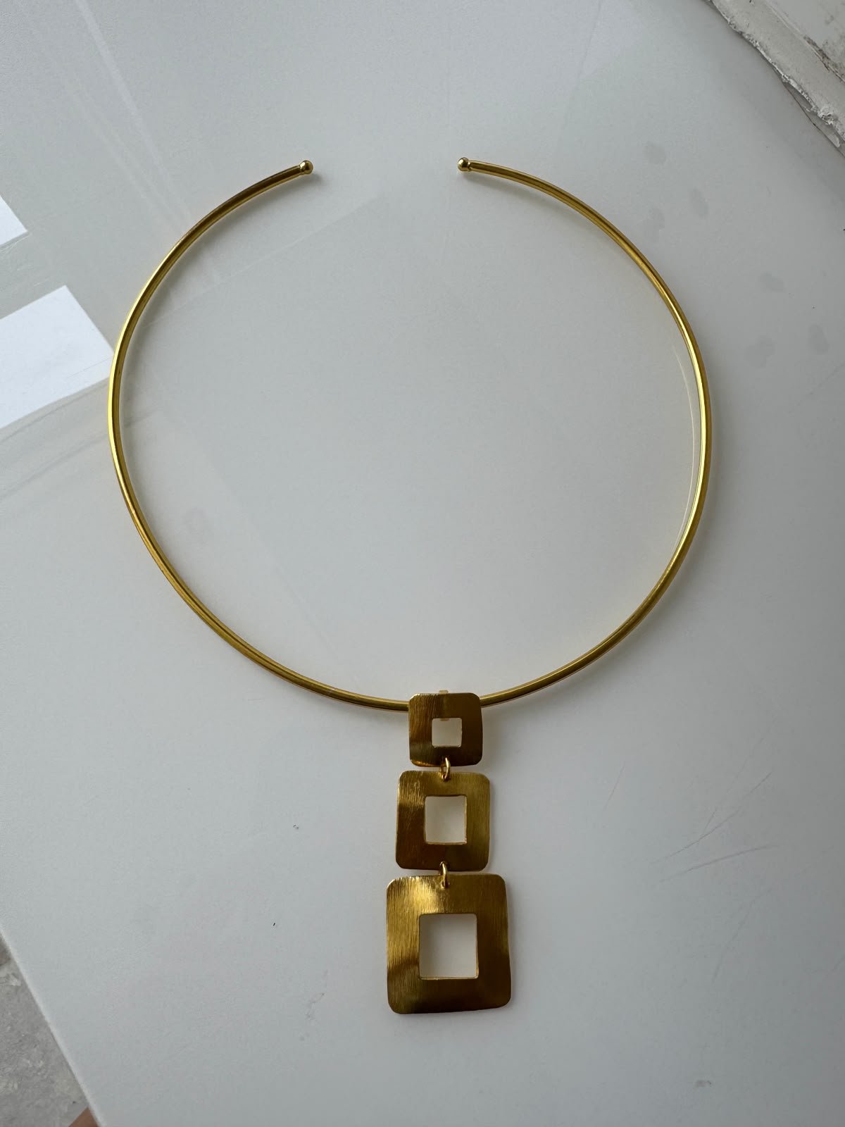 Broad Square Hasli Statement Neckpiece