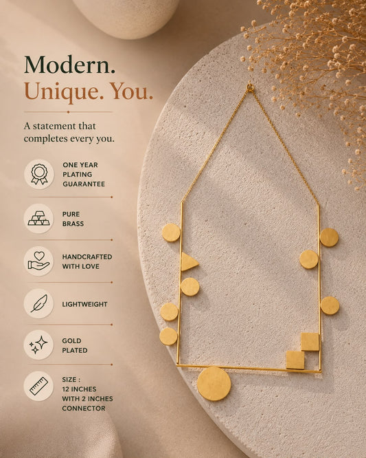 Rectangle Tikari Statement Neckpiece
