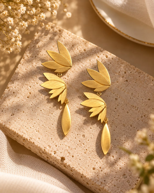 Phoenix Feather Statement Earrings