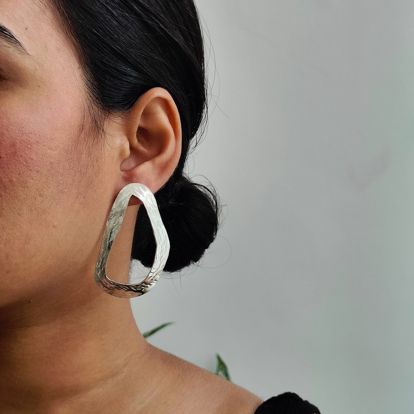 Zan Earrings Silver