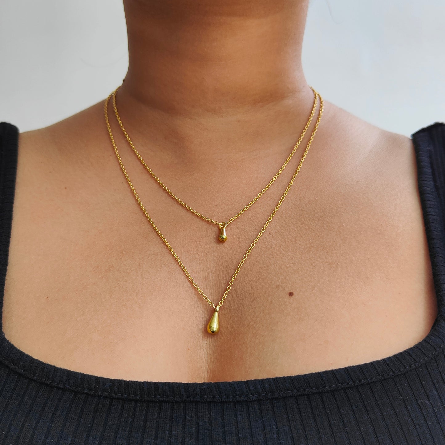 Tear Drop Layered Neckpiece