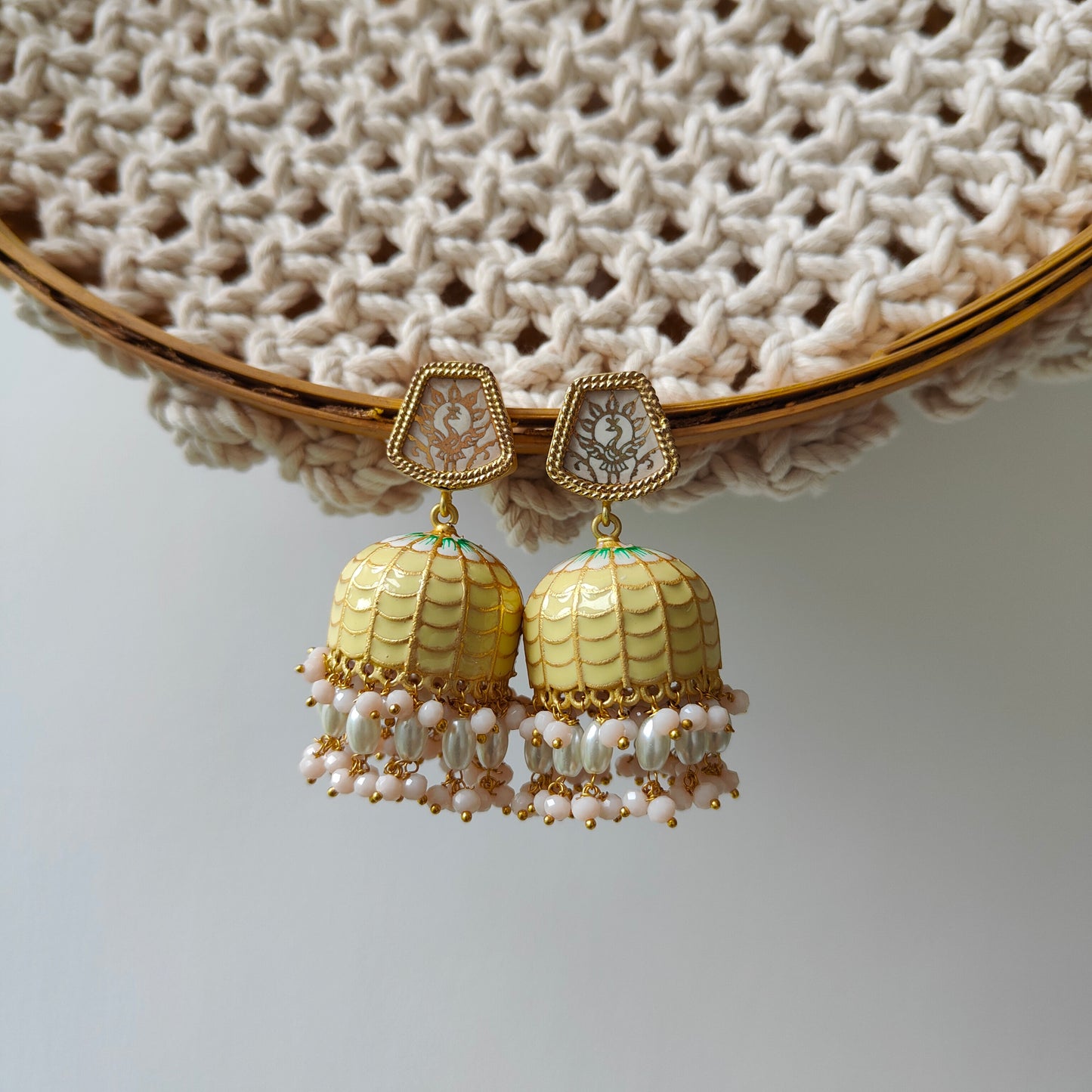 Theva Traditional Earrings Pentagon Stud