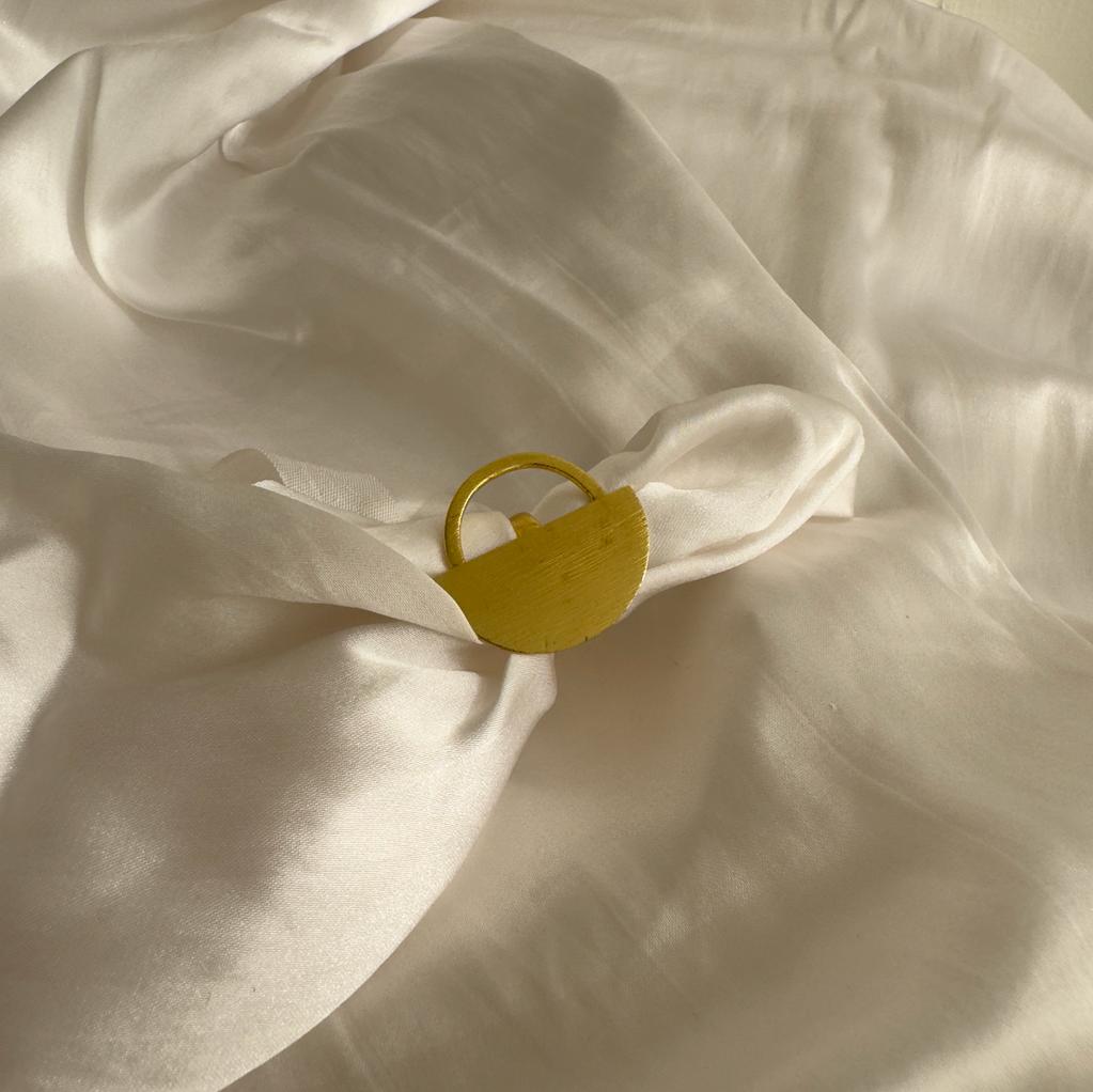 Half Circle Adjustable Ring Golden