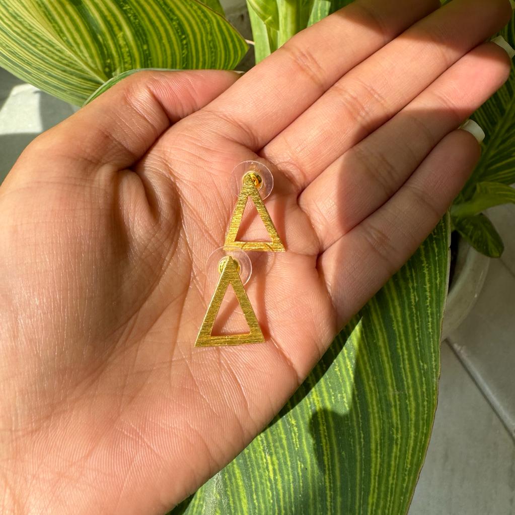 Mini Triangle Earrings