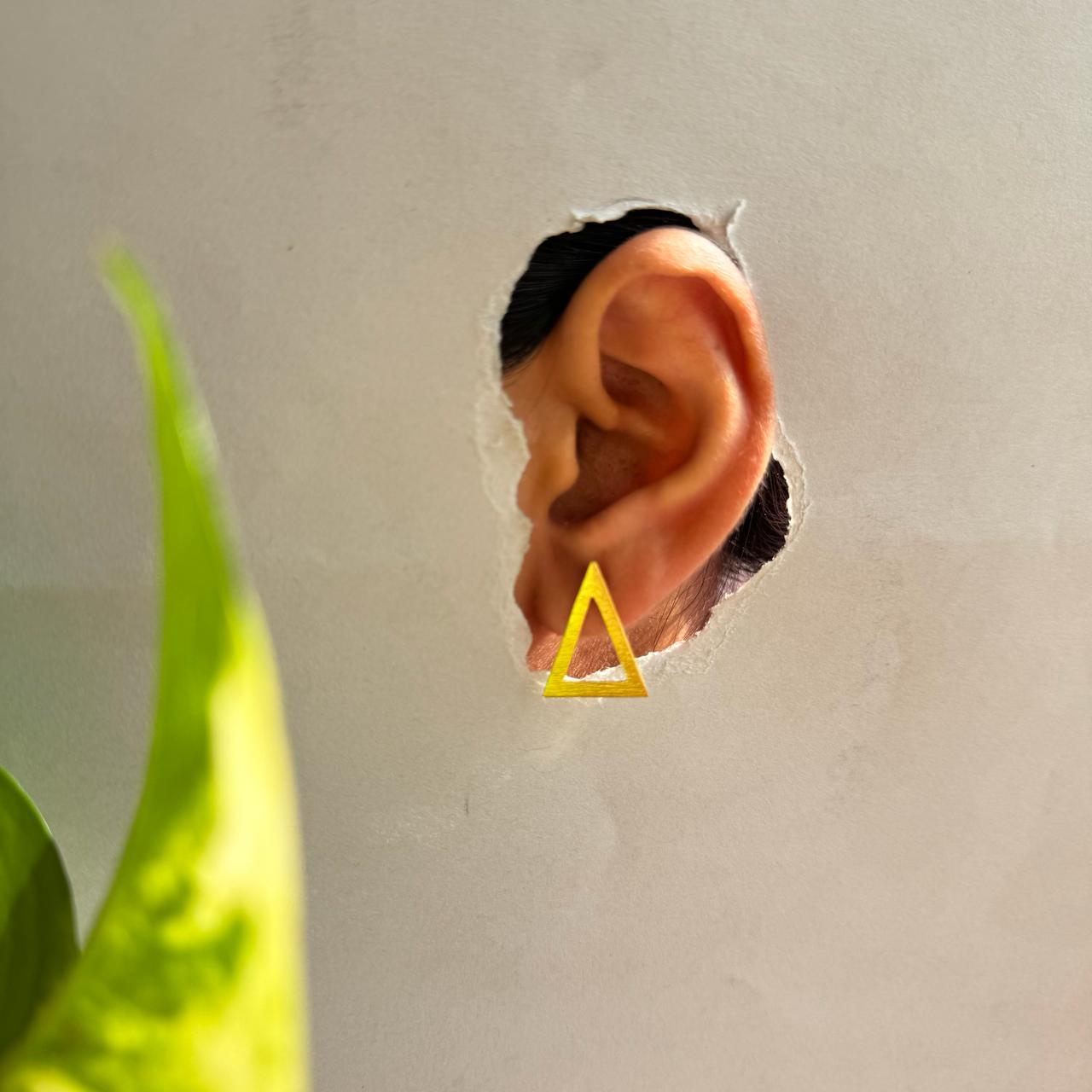 Mini Triangle Earrings