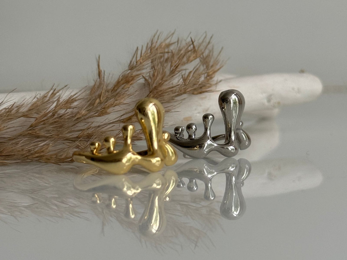 Honeyed Adjustable Ring Gold