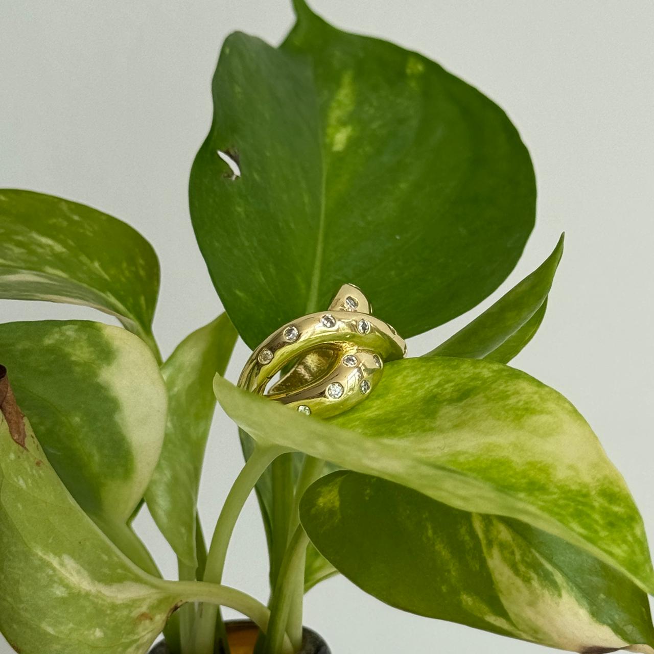 Infinity Knot Adjustable Ring Golden