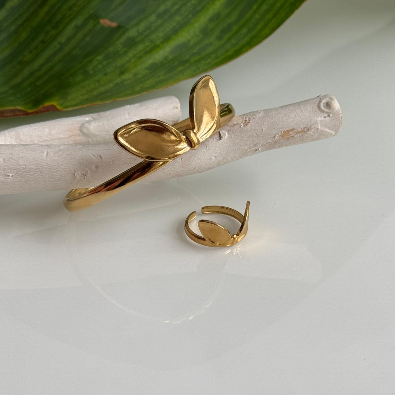 Bunny Bangle with Ring