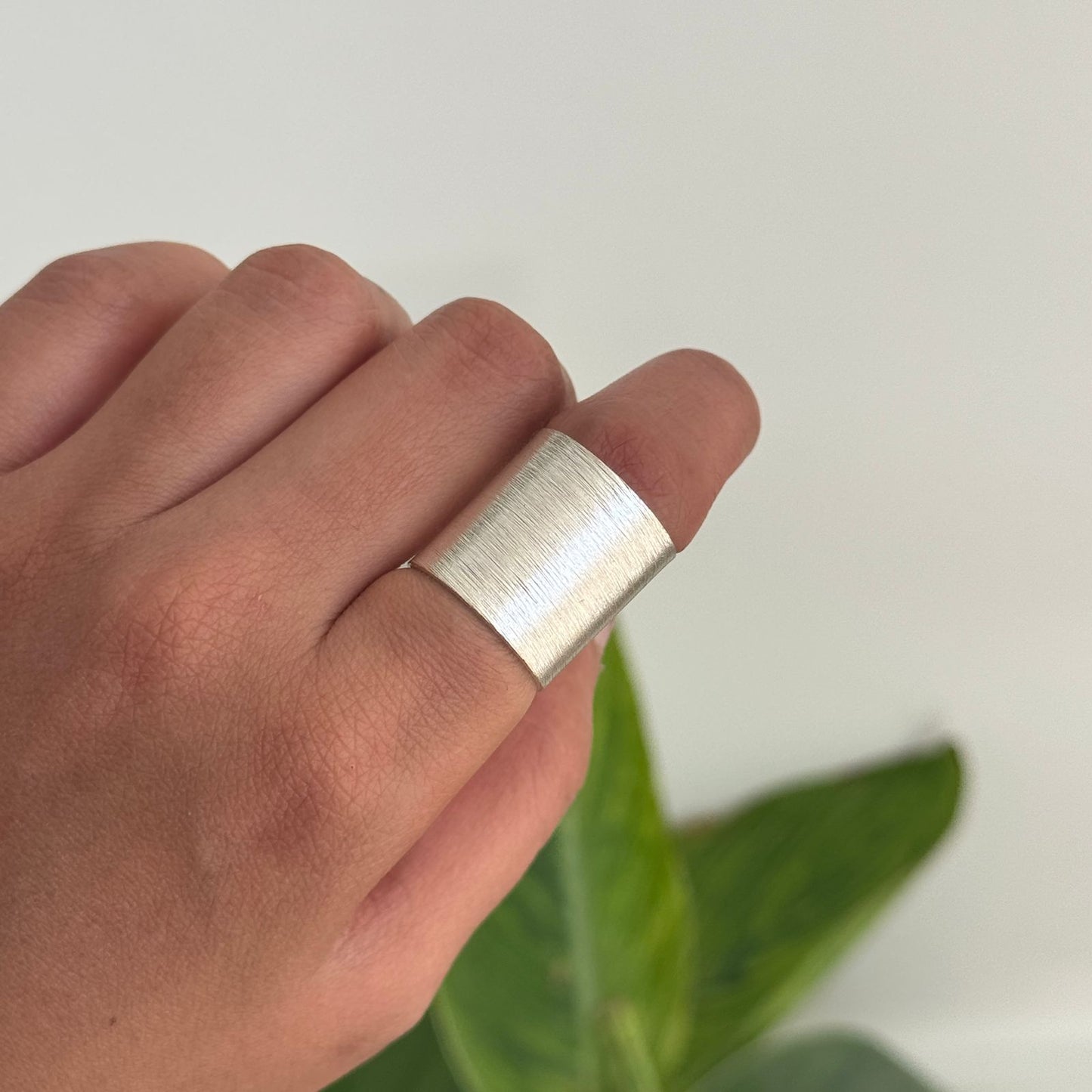 Ditalini Adjustable Band Silver
