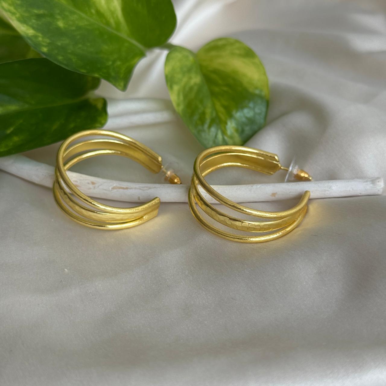 Triple Layer Hoop Earrings