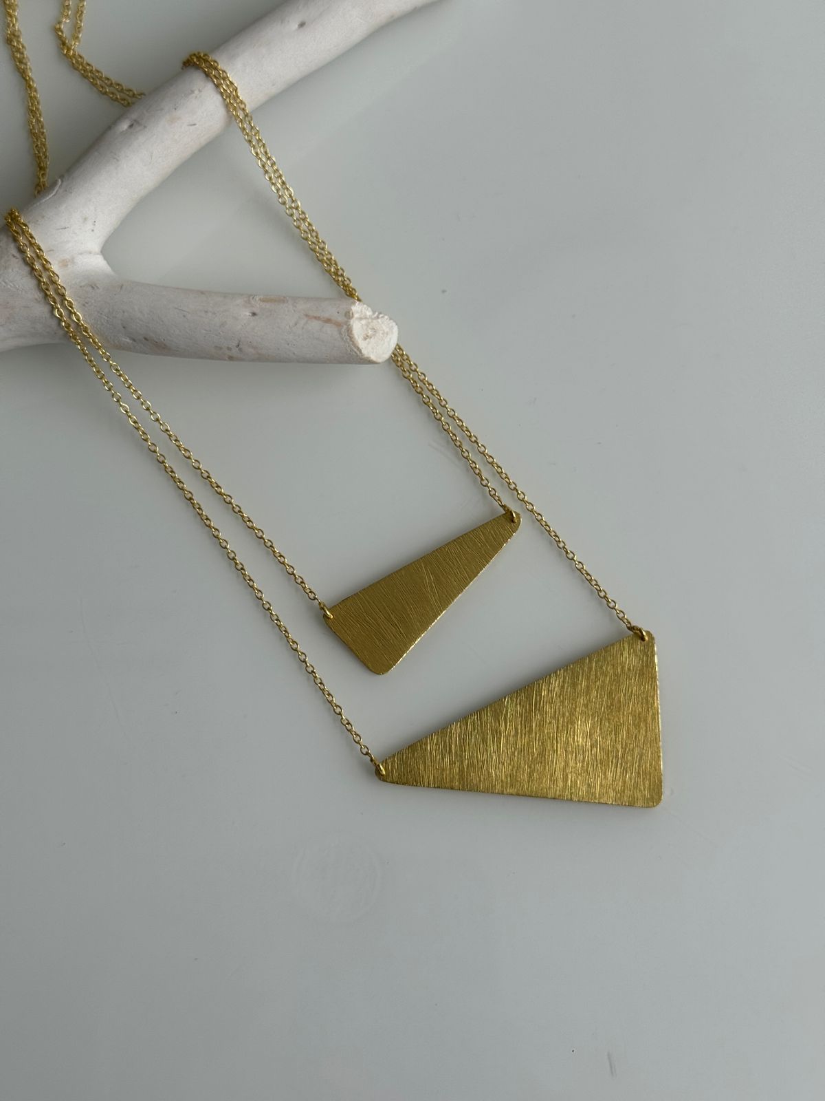 Triangle Layered Neckpiece 18kt