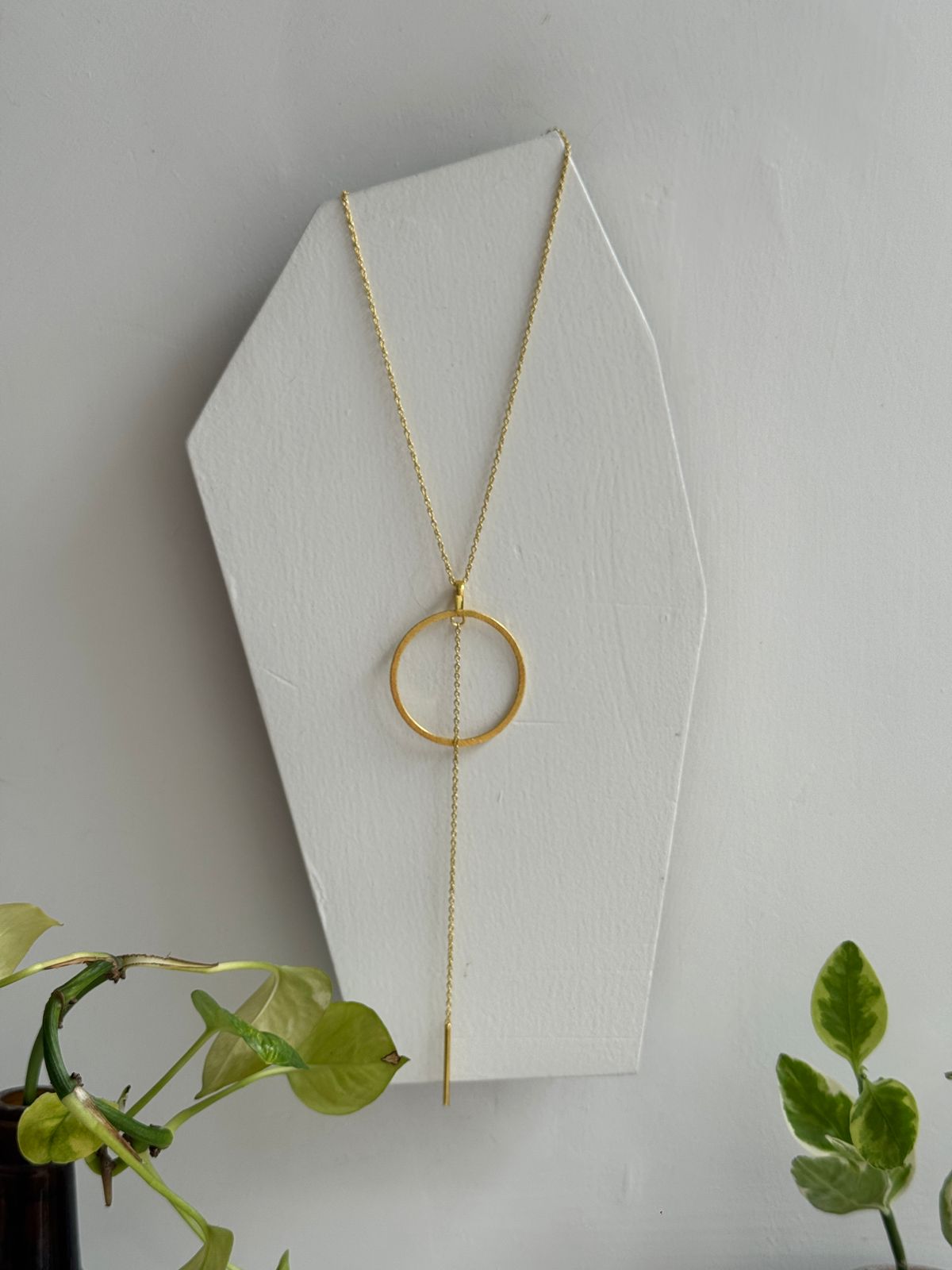 Circle Line 19” Long Statement Neckpiece