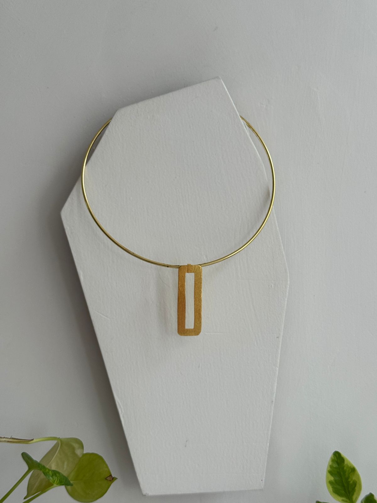 Rectangle Hasli Statement Neckpiece