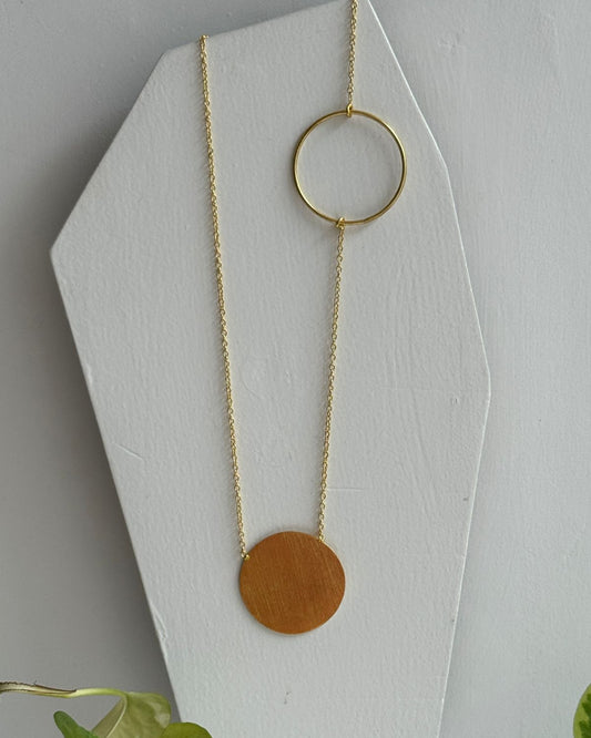 Orbit - Circle Mass 20” Long Statement Neckpiece