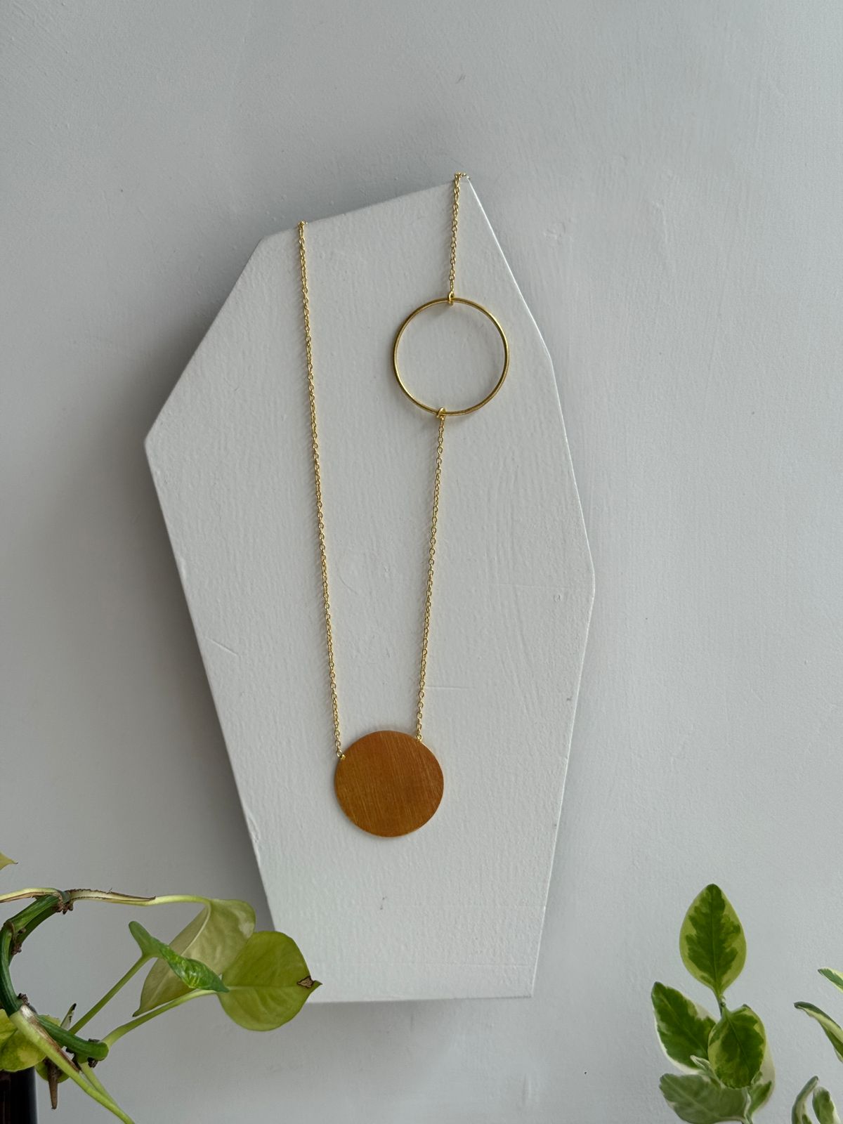 Circle Mass 20” Long Statement Neckpiece