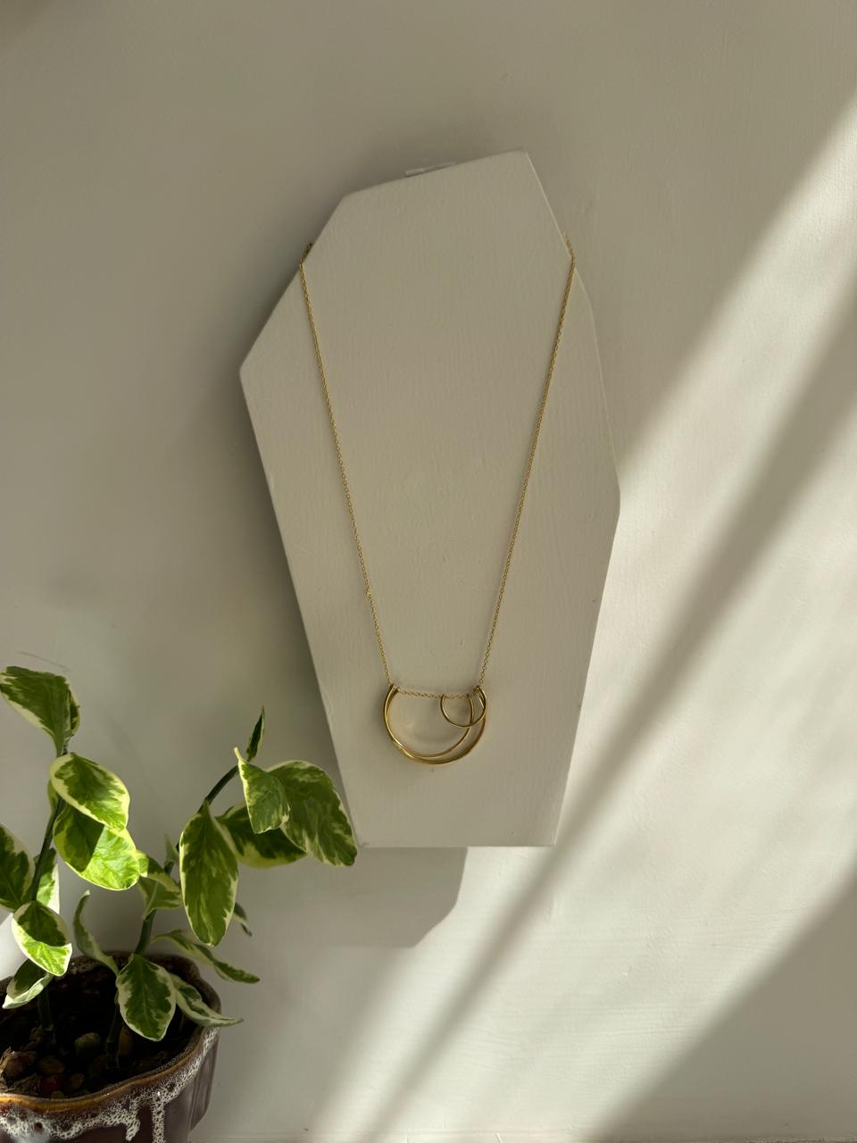 Half Circle Cluster Statement Neckpiece
