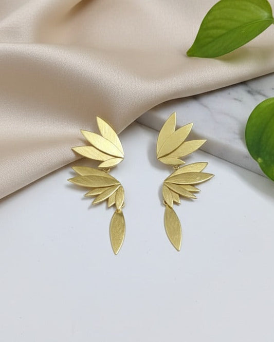 Phoenix Feather Statement Earrings
