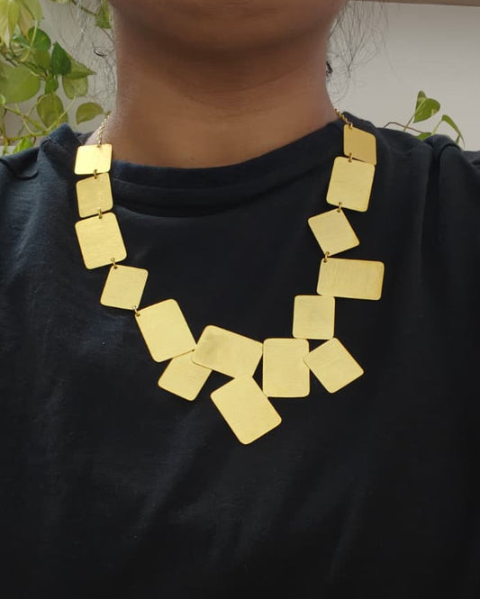 Scattered Block Statement Neckpiece