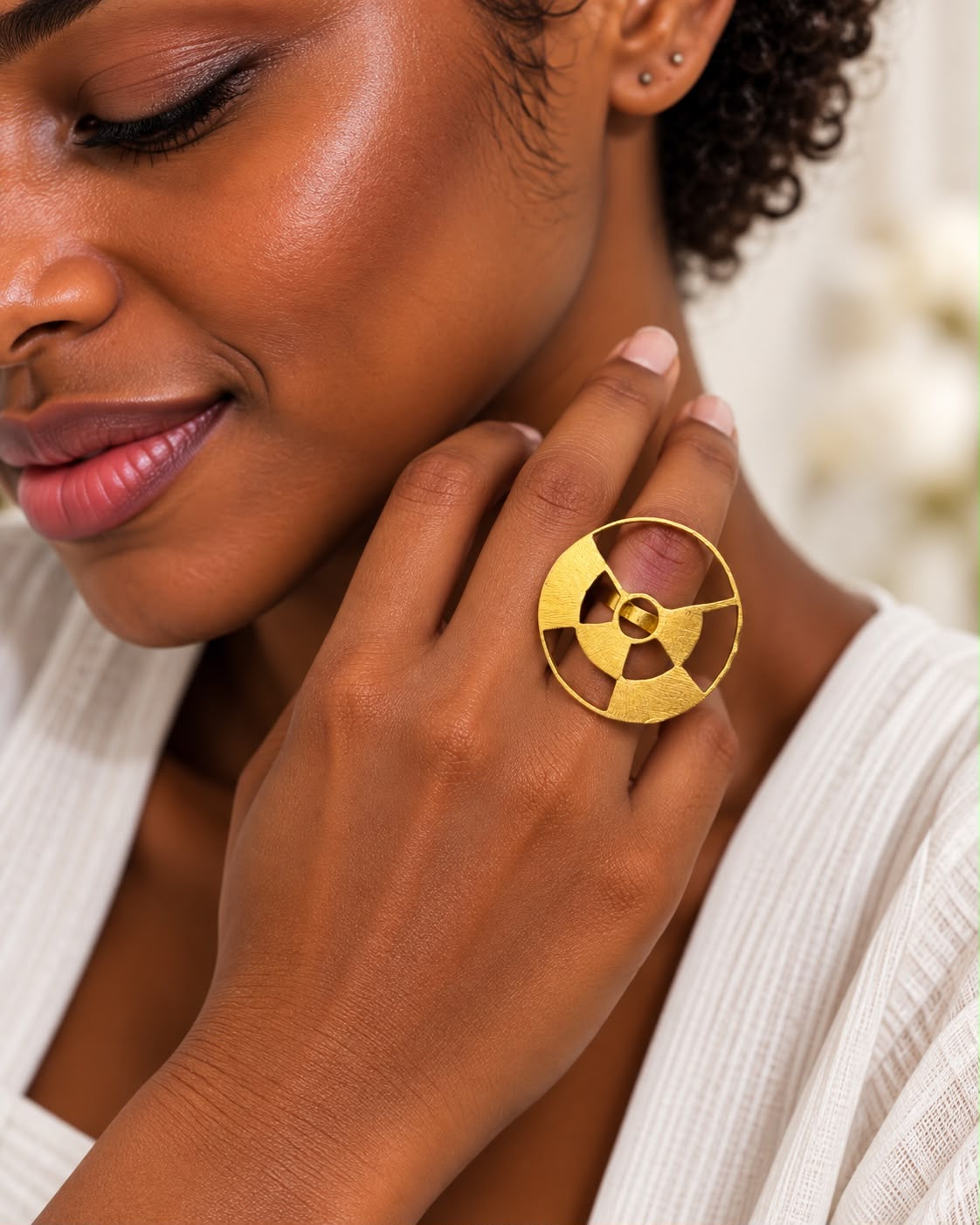 Mandala Adjustable Ring