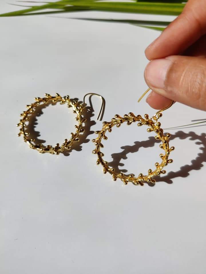 Wreath Hook Earrings