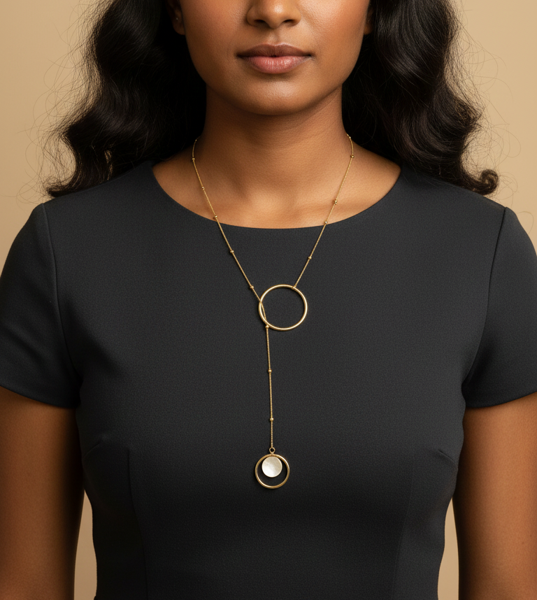 Sunehri Round Statement Neckpiece