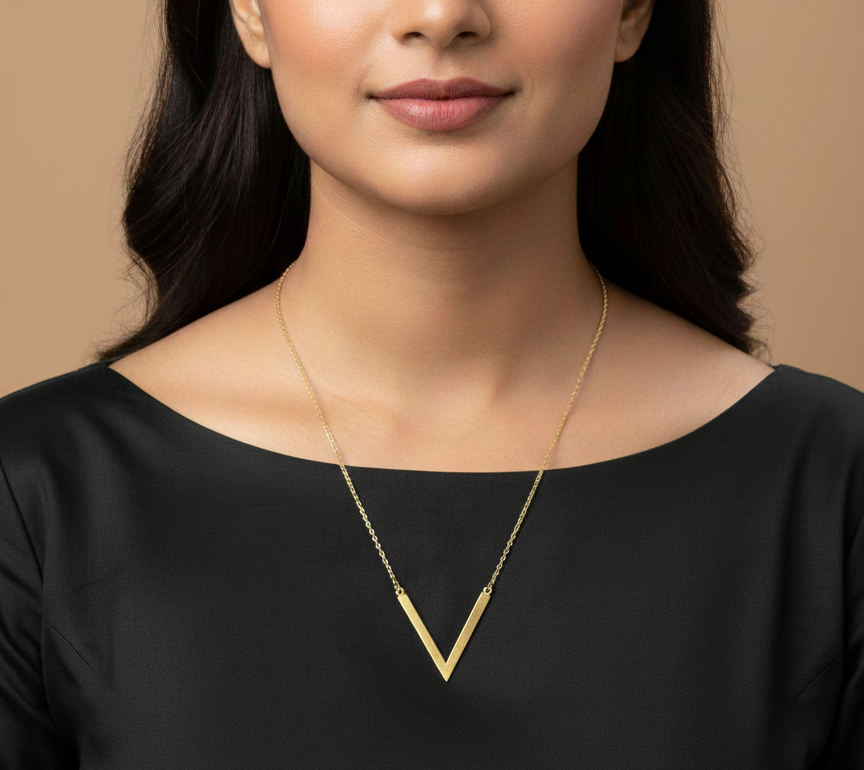 V Statement Neckpiece