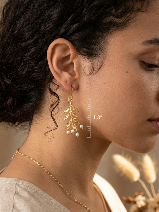 Branch line earrings