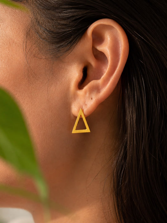 Mini Triangle Earrings