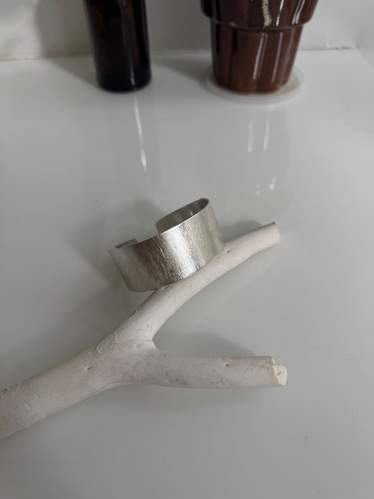 Ditalini Adjustable Cuff Silver