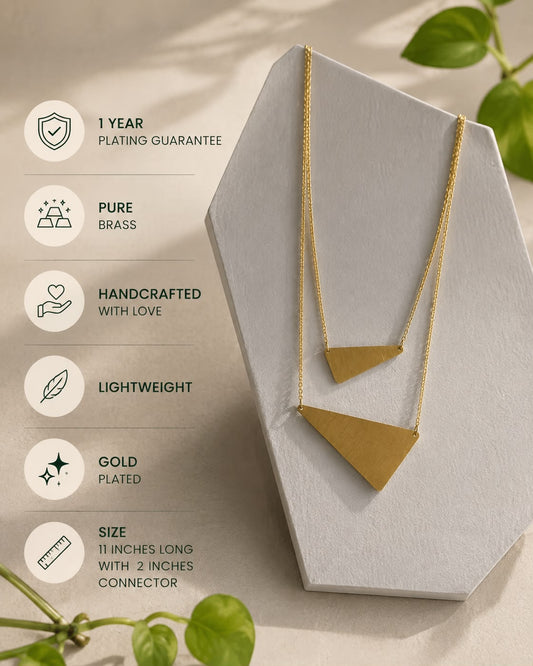 Layered Triangle Statement Neckpiece