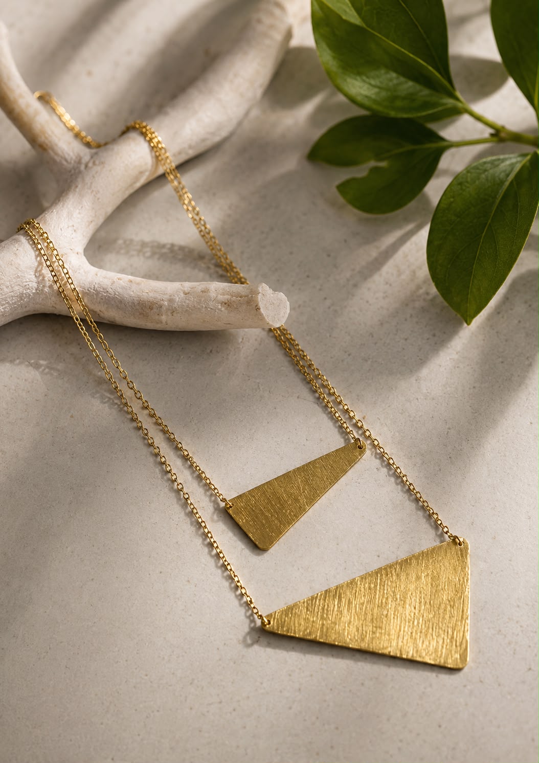 Layered Triangle Statement Neckpiece