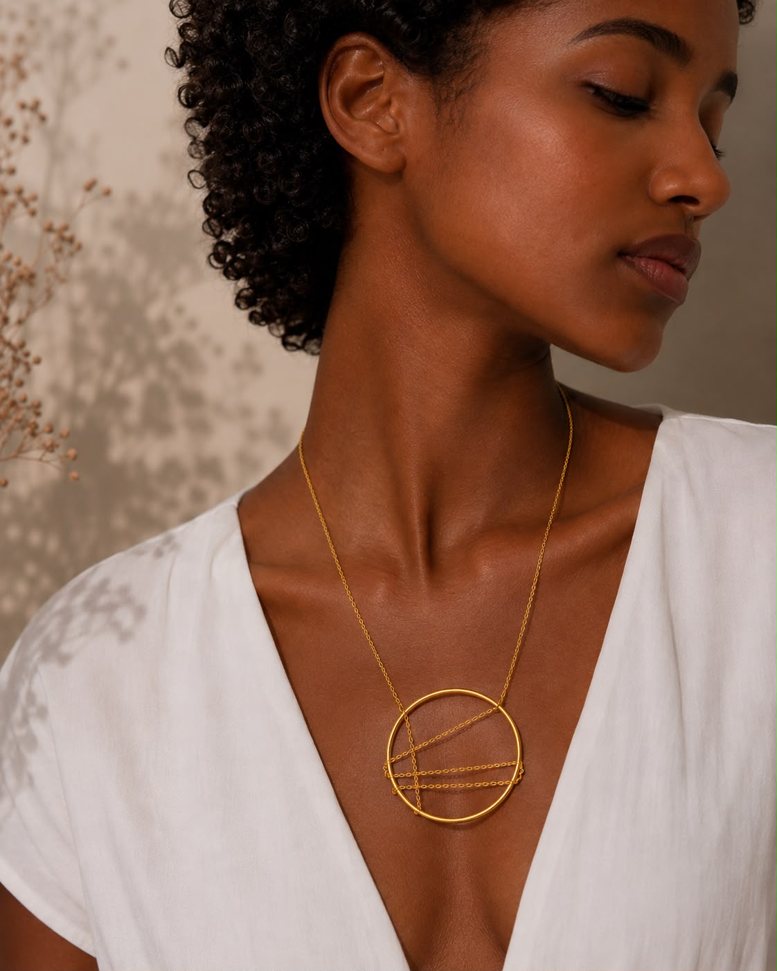 Luna Arc Statement Neckpiece