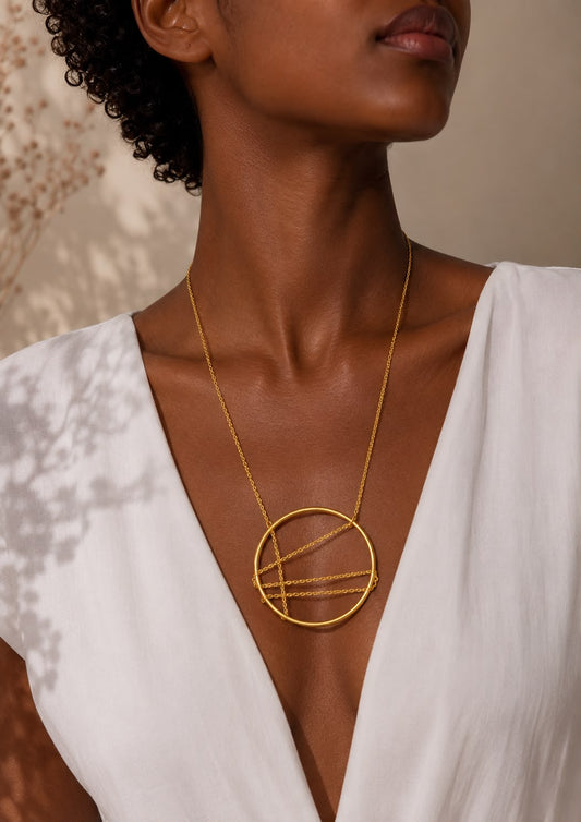 Luna Arc Statement Neckpiece