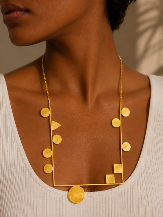 Rectangle Tikari Statement Neckpiece