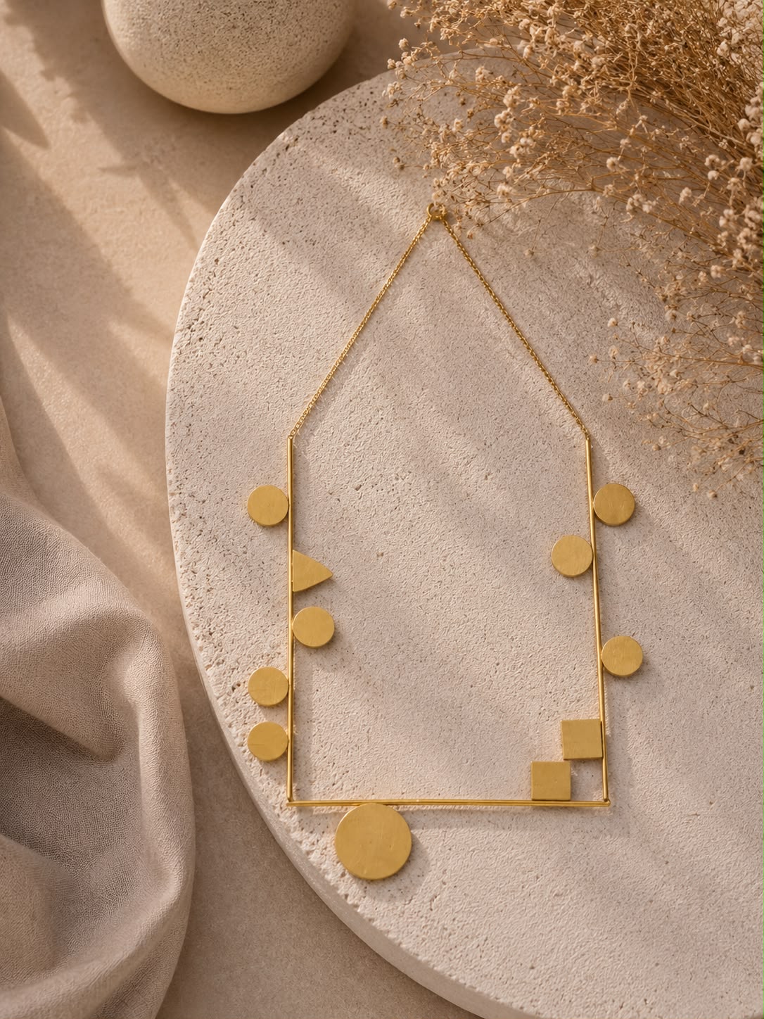 Rectangle Tikari Statement Neckpiece