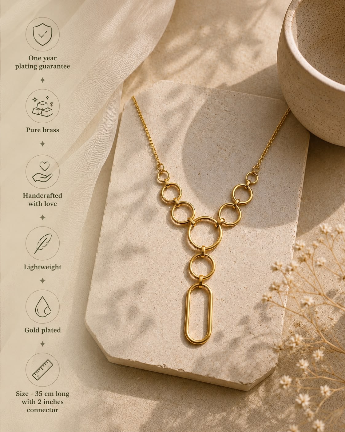 Handmade Roundabout Statement Neckpiece