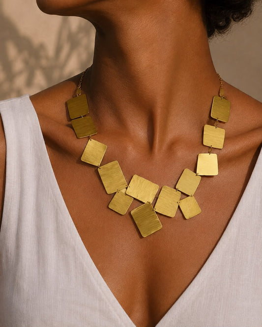 Scattered Block Statement Neckpiece