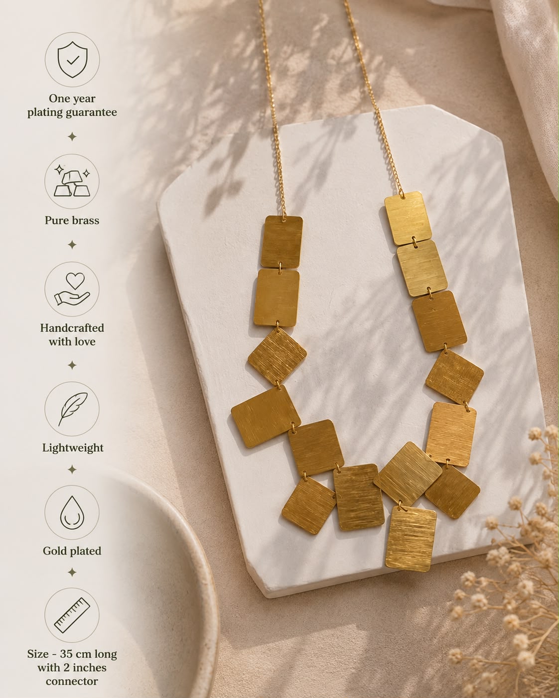 Scattered Block Statement Neckpiece