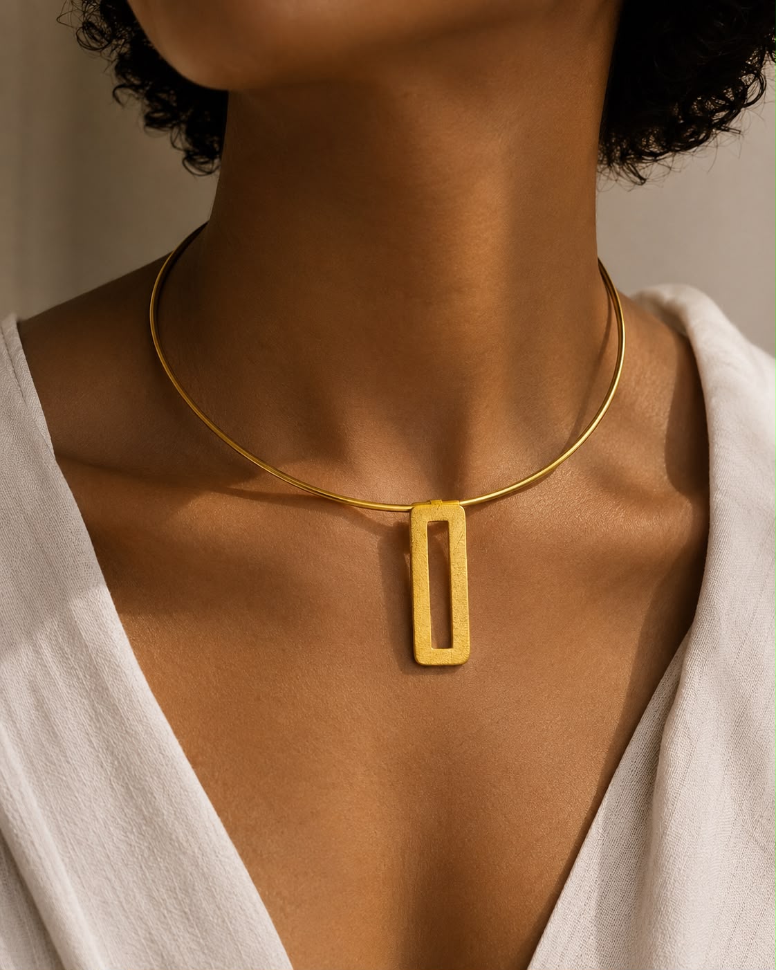 Rectangle Hasli Statement Neckpiece