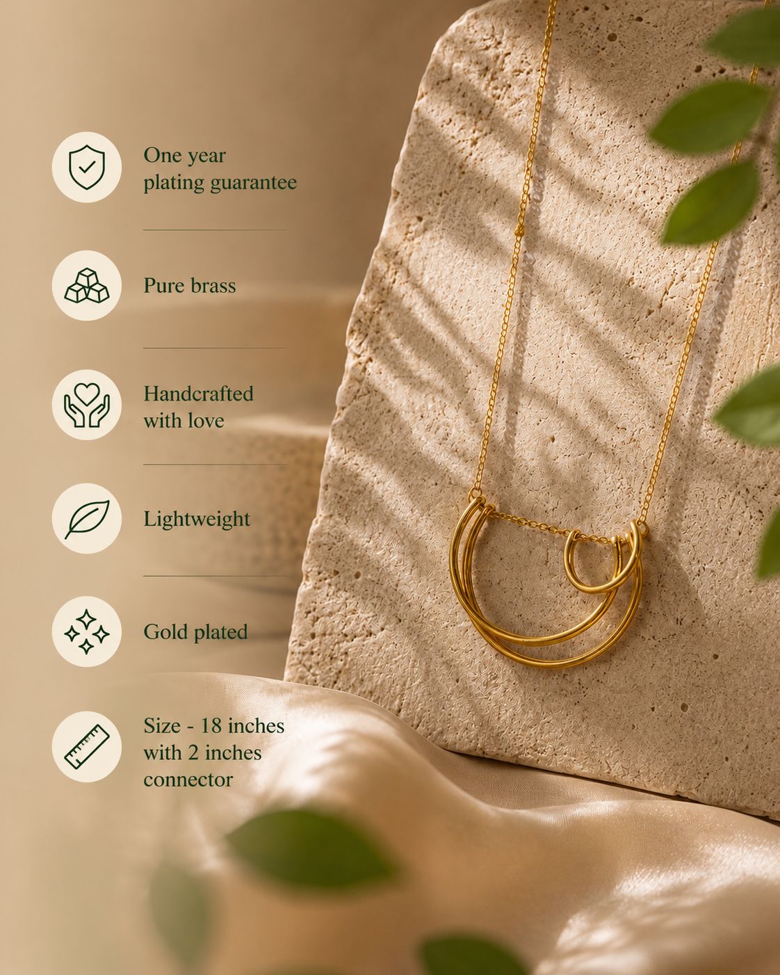 Half Circle Cluster Statement Neckpiece