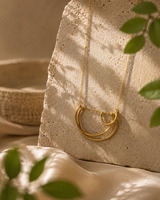 Half Circle Cluster Statement Neckpiece