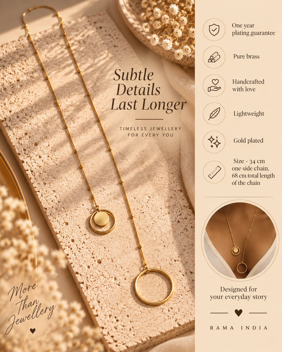Sunehri Round Statement Neckpiece