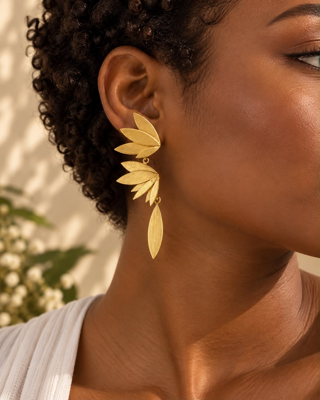 Phoenix Feather  Statement Earrings