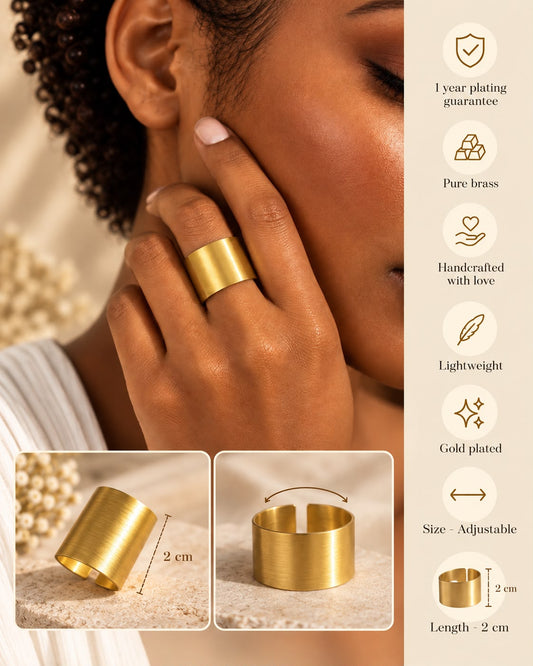 Ditalini Adjustable Band Golden