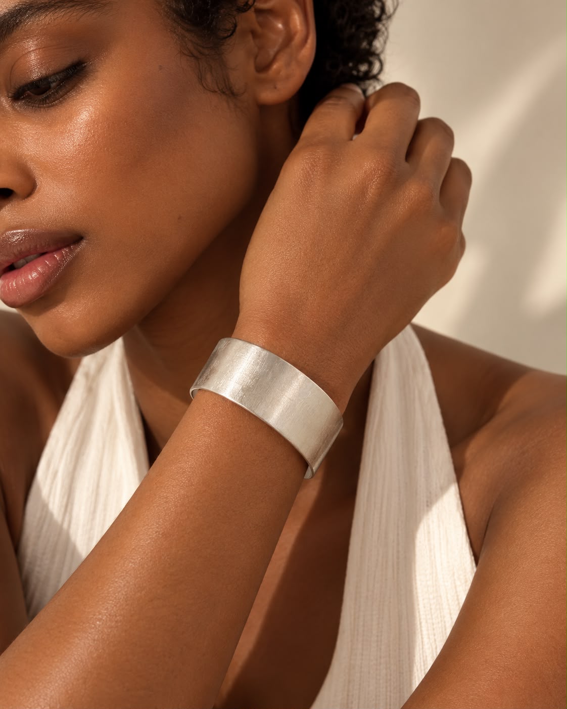 Ditalini Adjustable Cuff Silver