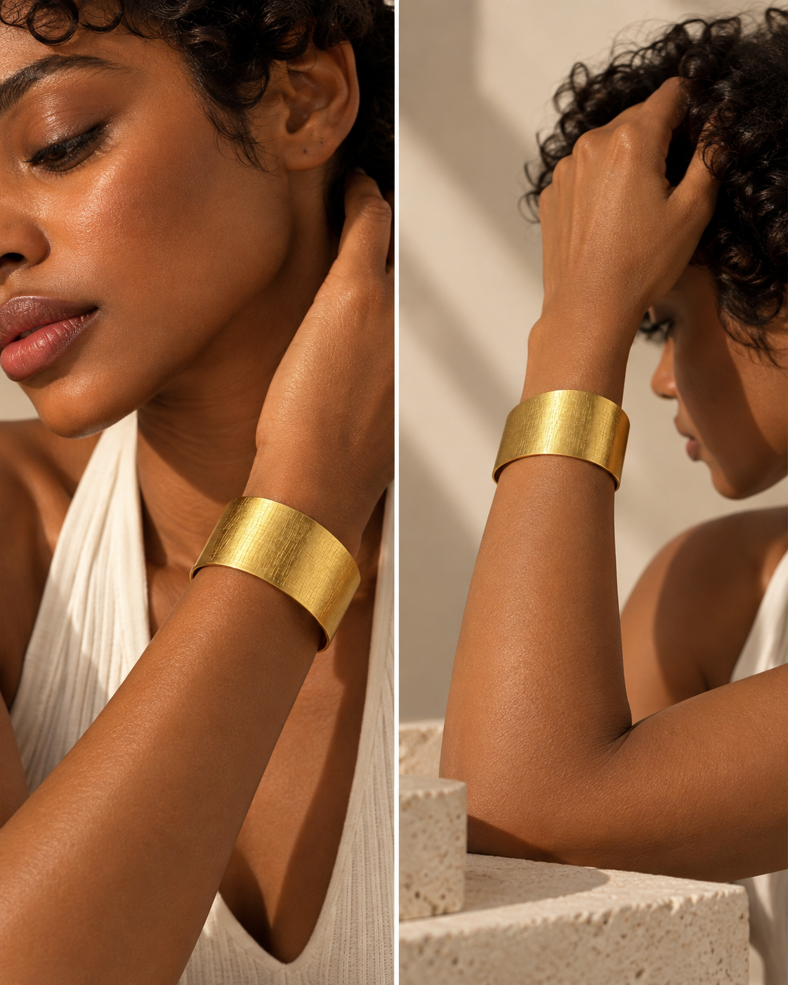 Ditalini Adjustable Cuff Golden