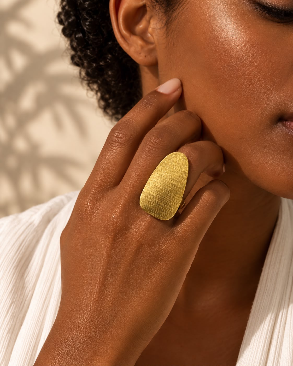 Pik Adjustable Ring Golden