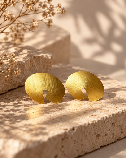 Slit Circle Earrings