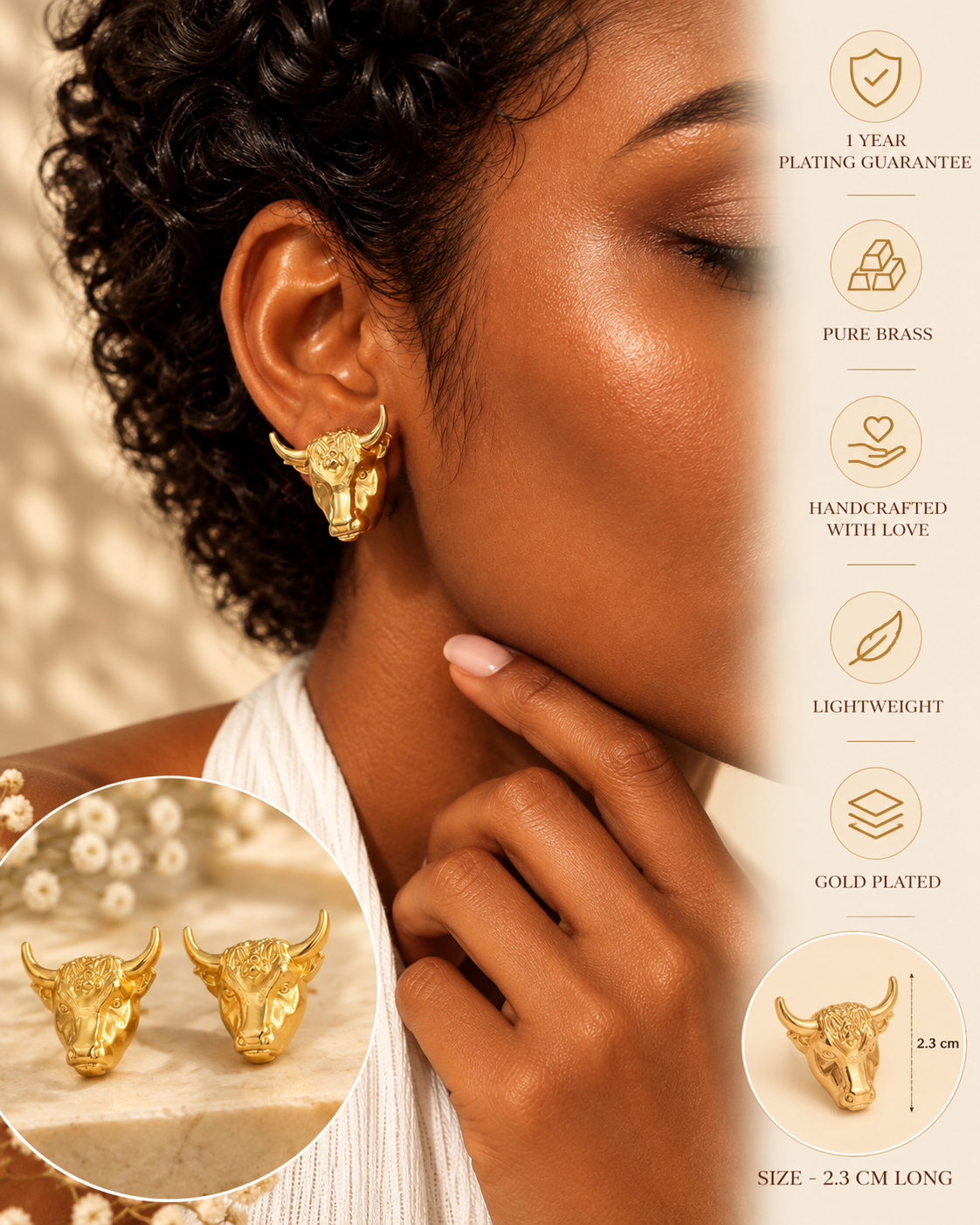 Nandi Statement Studs